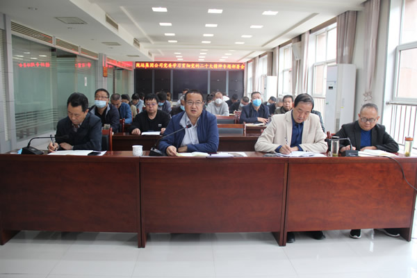 隴運集團公司黨委召開專題會議 傳達(dá)學(xué)習(xí)黨的二十大精神